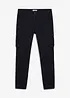 Regular fit cargobukse i 100% bomull, tapered, bonprix