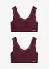 Feel Comfort Seamless bustier (2-pack), bonprix