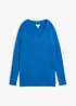Strikket genser med V-hals, Oversized Fit, bonprix