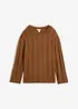 Oversized, ribbestrikket genser, bonprix