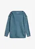 Oversized genser med knapper, bonprix