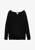 Oversized, strikket genser i viskosemiks, bonprix