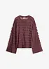 Oversized genser, semitransparent, bonprix