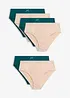 High leg-truse med bomull (6-pack), bonprix
