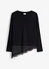 Mama topp med blonder, bonprix