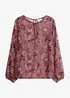 Tunika i transparent chiffon, bonprix
