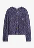 Cardigan med effektgarn, bonprix