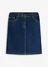 Jeansskjørt i elastisk bomullsmiks Mid Waist, bonprix