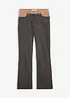 Bootcut bukse i elastisk bomullmiks, bonprix