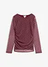 Langermet topp i tynn mesh, bonprix