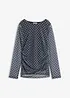 Langermet topp i tynn mesh, bonprix