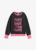 Sweatshirt i bomullsmiks, bonprix