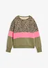 Sweatshirt i bomullsmiks, bonprix