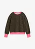 Sweatshirt i bomullsmiks, bonprix