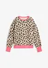 Sweatshirt i bomullsmiks, bonprix
