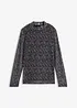 Langermet topp i tynn mesh, bonprix