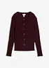 Finstrikket cardigan i viskosemiks, bonprix