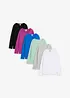 Langermet topp (6-pack), bonprix