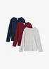 Langermet topp (3-pack), bonprix