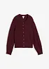 Grovstrikket cardigan med knappestolpe, bonprix