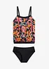 Oversized tankini (2-delt sett) med regulerbare stropper, bonprix