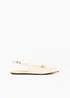 Slingback-ballerinasko med dekorative remmer, bonprix