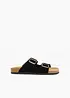 Slip-in sandaler i semsket skinn, bonprix