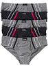 Høy truse med bomull (5-pack), bonprix