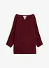 Oversized, ribbestrikket genser i viskosemiks, bonprix