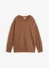 Sweatshirt i bomullsmiks, bonprix