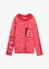Finstrikket, leopardmønstret genser, bonprix