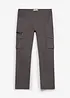 Classic fit-cargobukse med elastisk linning, straight, bonprix