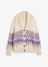Cardigan med fint strikkemønster, bonprix