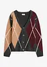 Oversized cardigan med jacquardmønster, bonprix