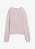 Grovstrikket cardigan i bomullsmiks, bonprix