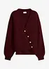 Grovstrikket cardigan i myk garnmiks med ull, bonprix