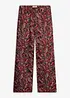 Wide Leg-stretchbukse med bomull, bonprix