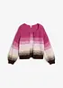 Grovstrikket cardigan i myk garnmiks med ull, bonprix