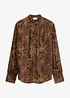 Chiffonbluse med ståkrage, bonprix