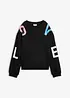 Oversized sweatshirt i myk bomullsmiks, bonprix