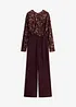 Jumpsuit med paljettbroderi, bonprix