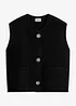Strikkevest med dekorative knapper, bonprix