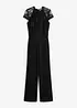 Jumpsuit med blonde, bonprix