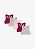 Bustier av myk økologisk bomullsmiks (5-pack), bonprix