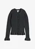 Cardigan med hullmønster, bonprix