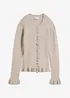 Cardigan med hullmønster, bonprix