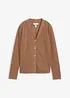Cardigan i myk, ribbet jersey, bonprix