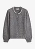 Cardigan med puffermer, bonprix