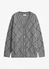 Lang cardigan med metallgarn, bonprix