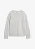 Oversized sweatshirt i myk bomullsmiks, bonprix